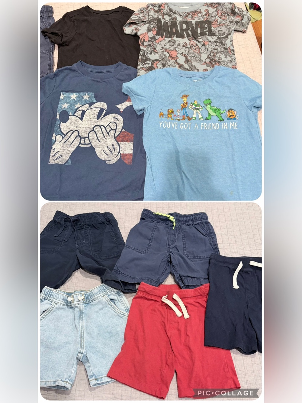 Boys Size 5T Summer Clothing Bundle – 9 Pieces